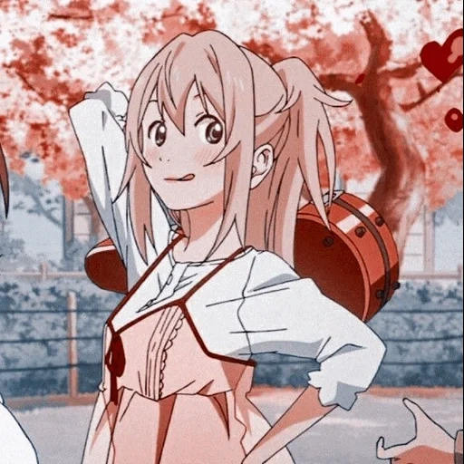 asuna, tipo de animación, animación de asuna, personajes de animación, tu mentira de abril