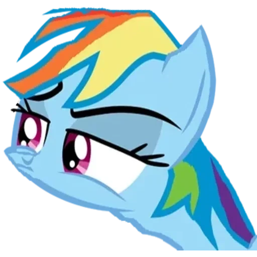 rainbow dash, rainbow dash, reinbogen dash böse, reinbogen dash pony, der kopf von reinbou dash