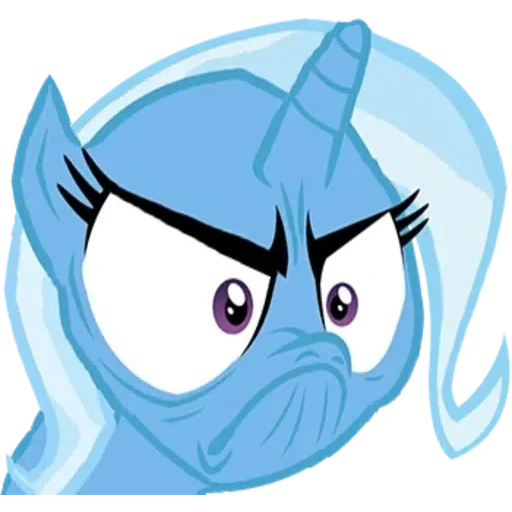 poni, trixie, trixie mlp, pony trixie, base de mlp enojado