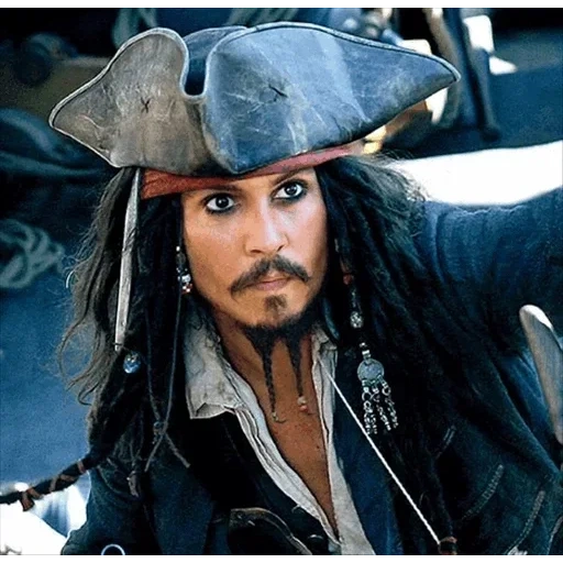johnny depp, jack sparrow, pirati dei caraibi, il capitano di johnny depp jack sparrow, johnny depp pirati del mar dei caraibi
