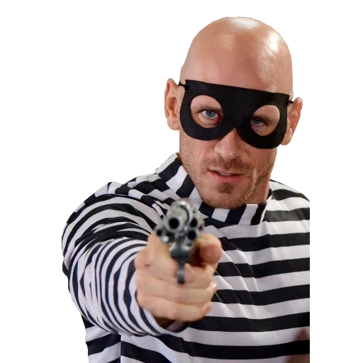 джонни синс полицейский, образ грабителя, telegram sticker, джонни синс, костюм грабителя