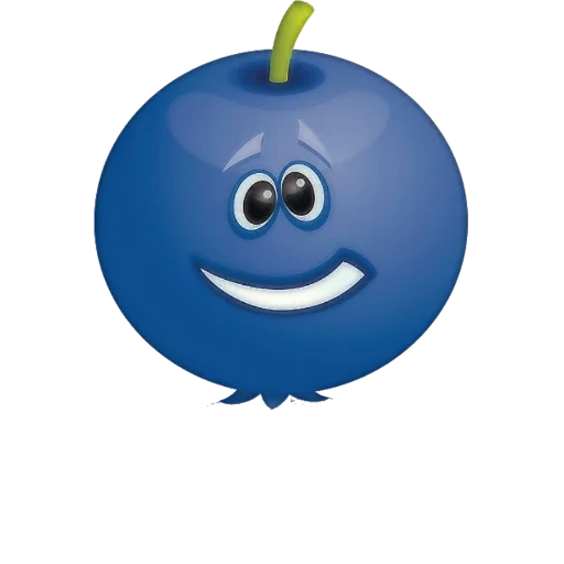 fruits, smiley blue, fleur de prunier joyeuse, fruits drôles, blueberry smiley