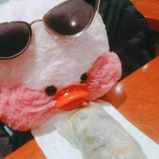 pato chuanjing, brinquedo de pelúcia, pato de lalavanfan, brinquedo de pelúcia, estética de pato lalavanfan