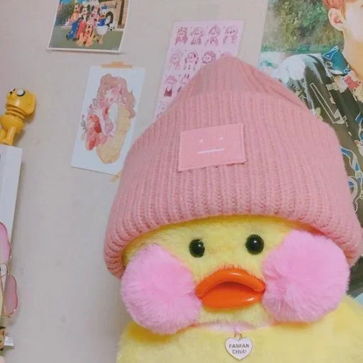 duckling toy, lala muscovy duck, lala muscovy duck, a duck with pink cheeks, lala muscovy duck clothes