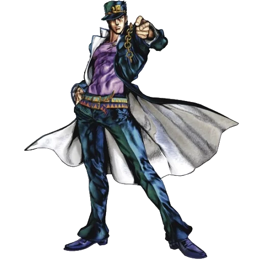 jotaro, kujo jotaro, jojo jotaro, jostar jotaro, jotaro kujo avec un fond transparent