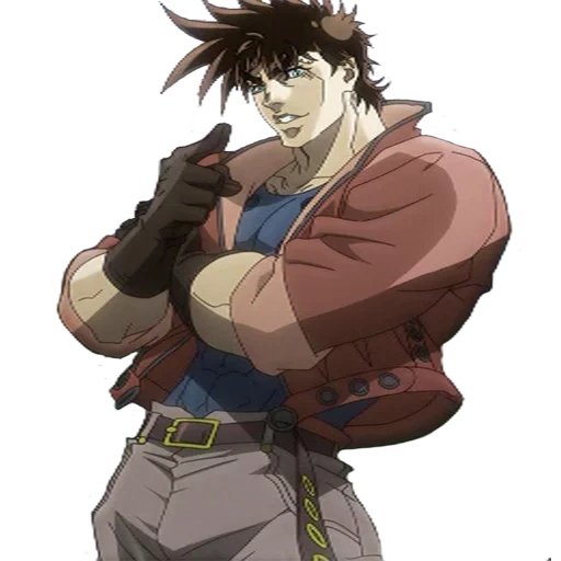 joseph jostar, anime joseph jostar, joseph jostar pertumbuhan penuh, joseph jostar young anime, joseph jostar baris anda berikutnya adalah