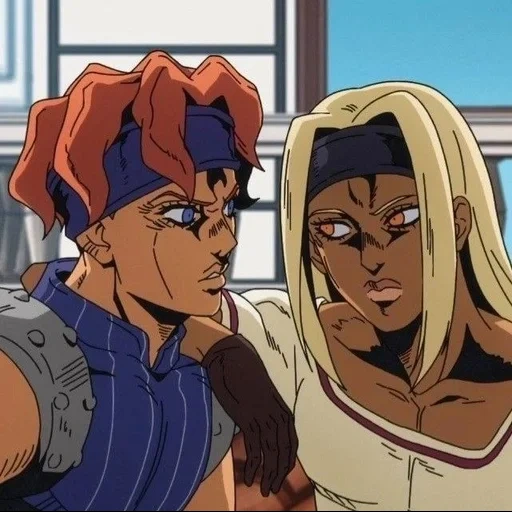 jojo s, jojo joseph, titiano jojo, titiano jojo anime, captures d'écran de la saison 6 de jojo