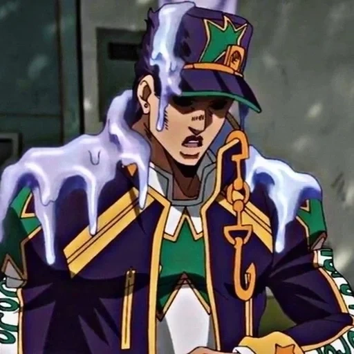 jotaro, jotaro, jotaro kujo, jotaro com discos, jotaro kujo parte 6