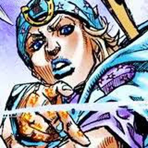 jostal johnny, johnny joestar, rocaka jiaojiao, johnny jostal comic color, johnny jostal souriant manga