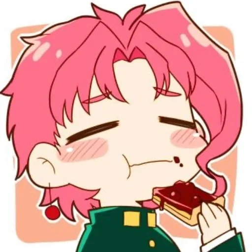 какеин чиби, аниме фан арты, персонажи аниме, какеин нориаки чиби, kakyoin noriaki chibi