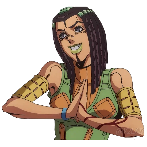 jojo style, ermes costello, joe joe's characters, jojo's adventure, ermes costello jojo