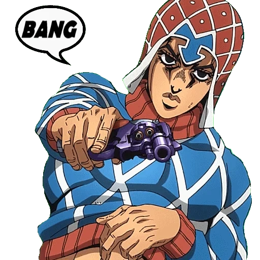 giorgio mista, guido mista giorgio, mista jojo full high, giocattoli a maglia jojo mista, le incredibili avventure di jojo