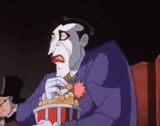 animation, batman le joker, clown au pop-corn, série animée clown 1968, batman animation series 1992 joker