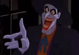 joker, le rire du clown, masque de batman clown fantastique, batman animation series 1992 joker