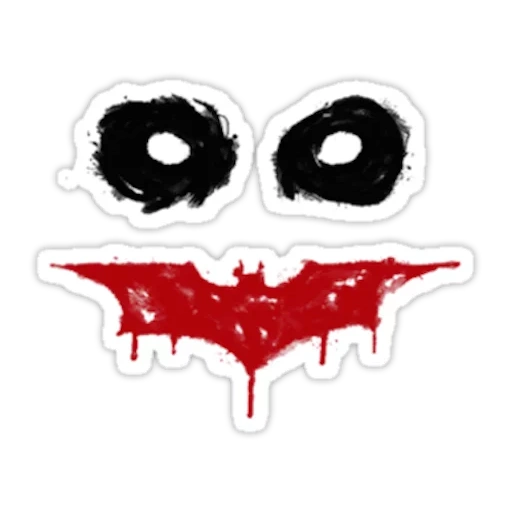 улыбка джокера, символ джокера, логотип бэтмена, символ подстановки, лицо джокера фотошопа