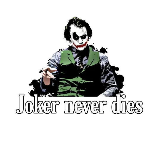 pelawak, ledger joker, joker batman, stiker joker, pukul ledger joker