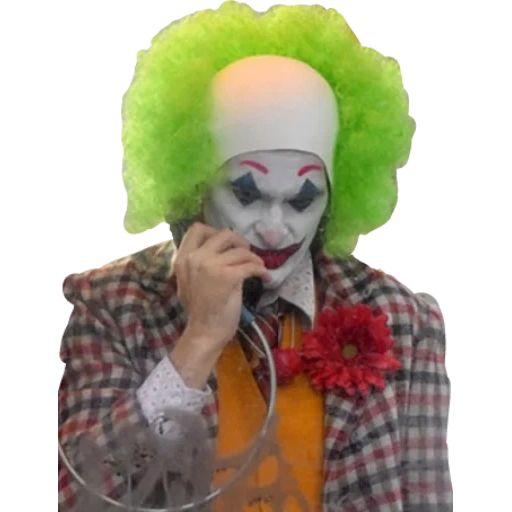 badut, joker, badut, joker joaquin phoenix, wig joker joaquin phoenix