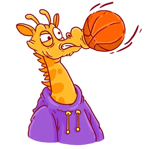 jolah, jerapah, pola jerapah, bola basket jerapah, ilustrasi jerapah