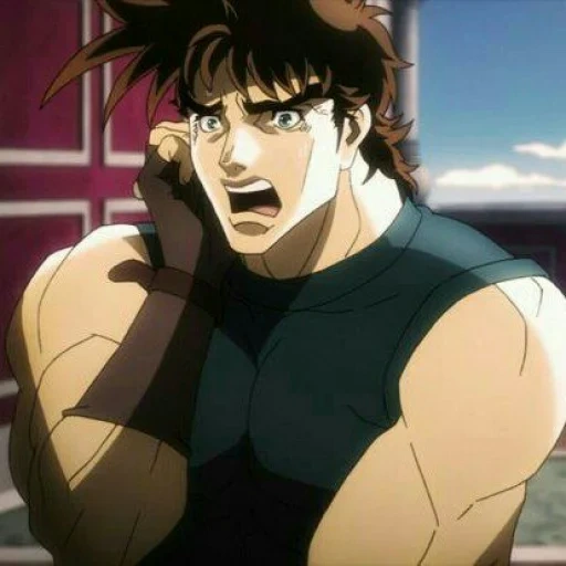 joseph jostal, joseph joestar, joseph jostal animation, joseph jostal cried, joseph jostal season 4