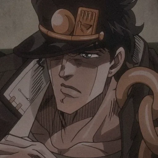 jotaro, jotaro, jotaro kujo, jotaro lancia iggi, jotaro kujo aesthetics