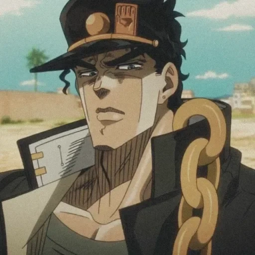 jotaro joestar, джотаро дио хо, stardust crusaders, джо джо джотаро куджо, джотаро куджо улыбается