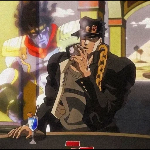 jotaro, jotaro kujo, jojo stardasta, jojo dan jotaro, jotaro kujo stagione 3