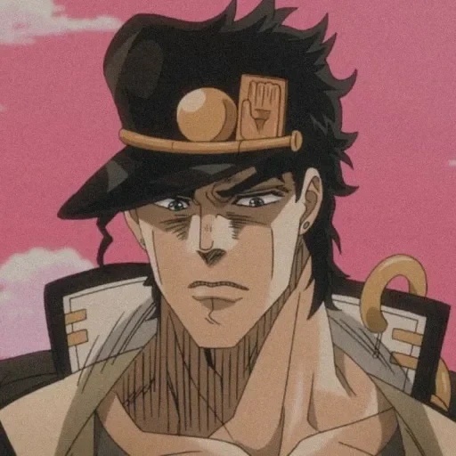 jojo, jotaro, jotaro kujo, jojo jotaro, karakter joe jotaro