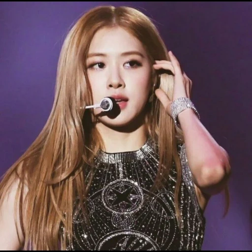 junge frau, schwarzrosa, blackpink rosé, rose blackpink, blackpink rose