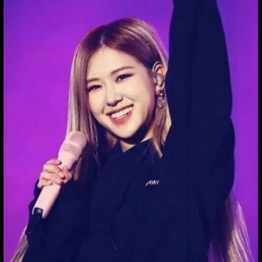 blackpink, blackpink rosé, rose blackpink, park jin black powder, rose blackpink smile