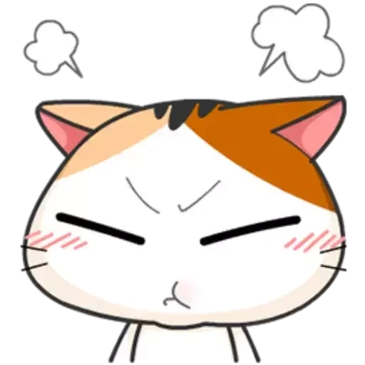 gato, anime maulle, el gato es japonés, gatos japoneses, gatos japoneses emoji