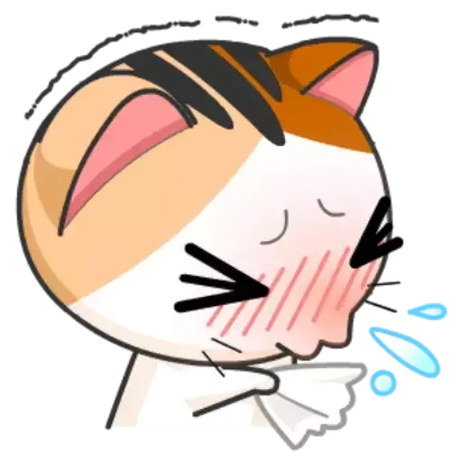 katze, eine katze, meow animiert, japanische katze