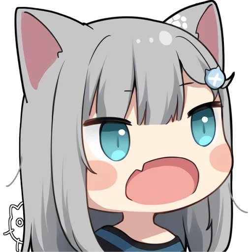 neko, alcuni, chibi alcuni, nachonekodayo, ragazza gatto anime