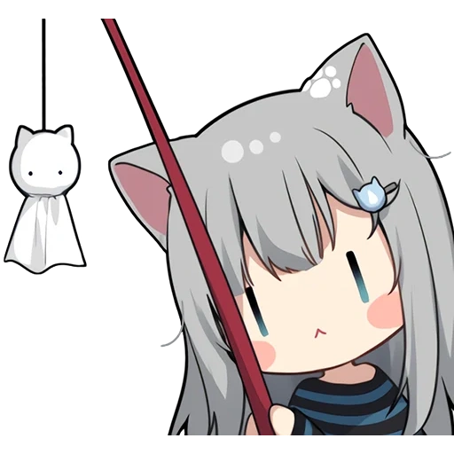 neko, animación, hijo salvaje chibi, animación de gato, nachonekodayo