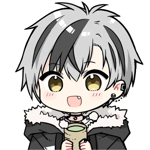 chibi, anime chibi, sonrisa chibi, personajes de anime, kaneki ken chibi