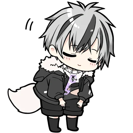 seni animasi, anime kawaiwai, atsushi chibik, gambar anime, karakter anime