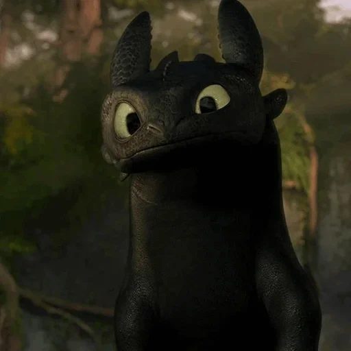 frame iniziale, la furia notturna è un tronco, bezkornubik dragon cartoon, gira il drago senza denti