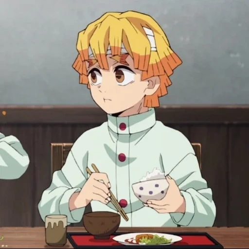 animação, zenica, zenizin agazuma, personagem de anime, kimetsu no yaiba season 2