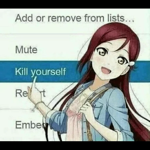 рико чан, ichinose riko, sakurauchi riko, kill yourself аниме, riko sakurauchi sifac