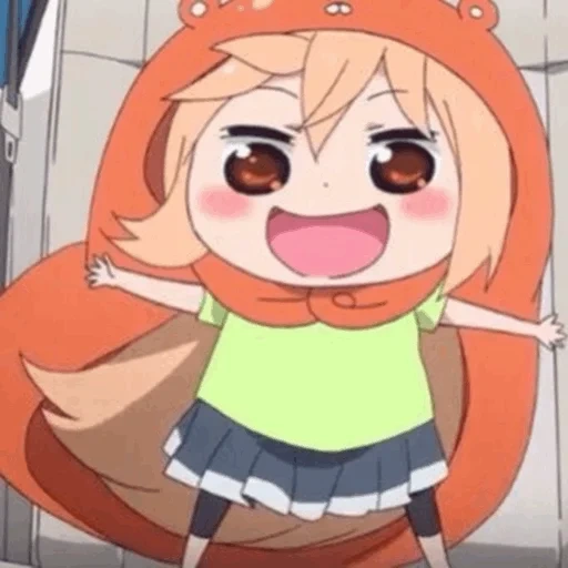 umaru, chibi ohimaru, daimaru anime chibi, omaru à deux visages, daimaru la sœur à deux visages de l'anime