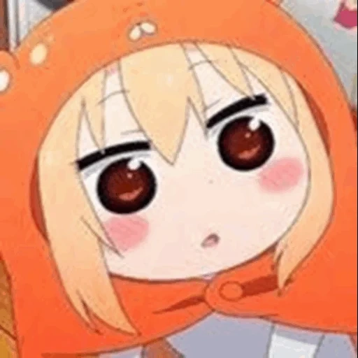 umaru, omaru, daimaru anime chibi, omaru à deux visages, daimaru la sœur à deux visages de l'anime