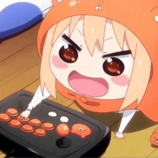 umaru, omaru chen, pelet kecil, omaru bermuka dua, anime two-face sister omaru