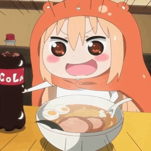 pílula de wuwu, daimu chibi, umaru chan, pílulas de duas faces, irmã de duas faces luye dagu