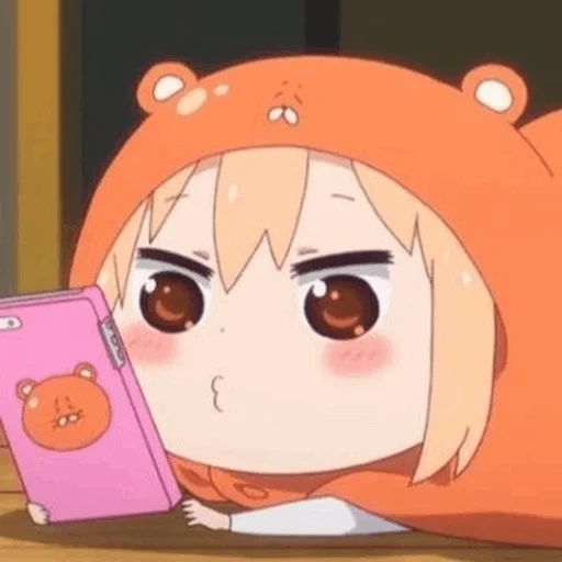 umaru, umaru chan, umaru chan, umaru chibi is dead, two faced sister umaru