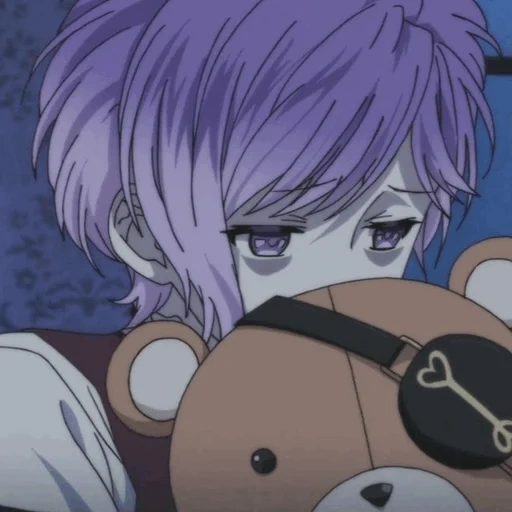 kanato sakamaki, corda de madeira, animação de corda de madeira, querida do diabo de anime, o amante demoníaco do homem da corda