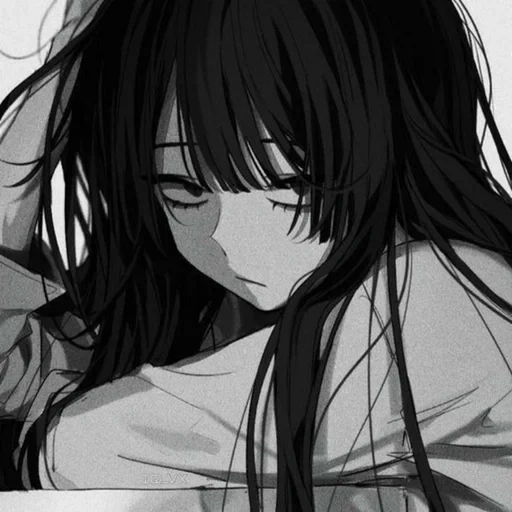 imagen, manga de anime, anime triste, el manga está triste, chica de anime triste