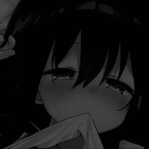 anime, manga anime, anime hitam, anime sedih, gambar anime yang menyedihkan