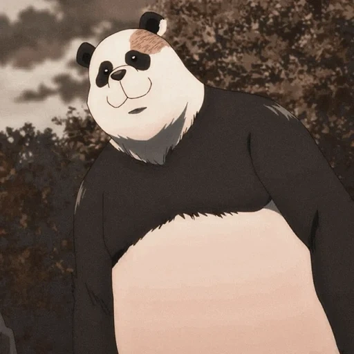 panda, niño, andy panda, panda de animación, crisantemo kai sen panda