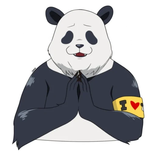 jujutsu kaisen аниме панда, телеграм стикеры, jujutsu kaisen панда, стикеры, панда персонаж аниме