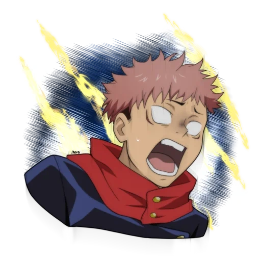 jujutsu kaisen, jujutsu, итадори и наруто, персонажи аниме, telegram sticker