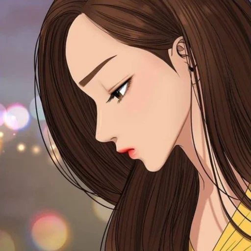 mujer joven, dibujos de anime, chicas de anime, personajes de anime, zhu gyong true beauty webtoon